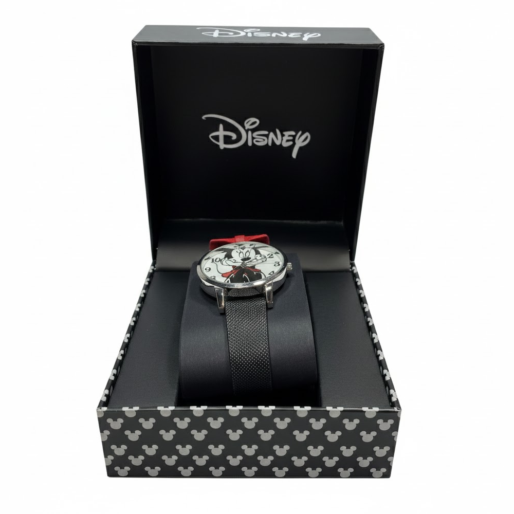 Disney Reloj Minnie Mouse Para Niñas Black