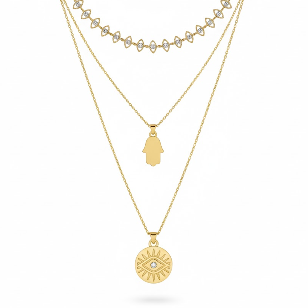 Steve Madden Necklace Set de 3 Collares