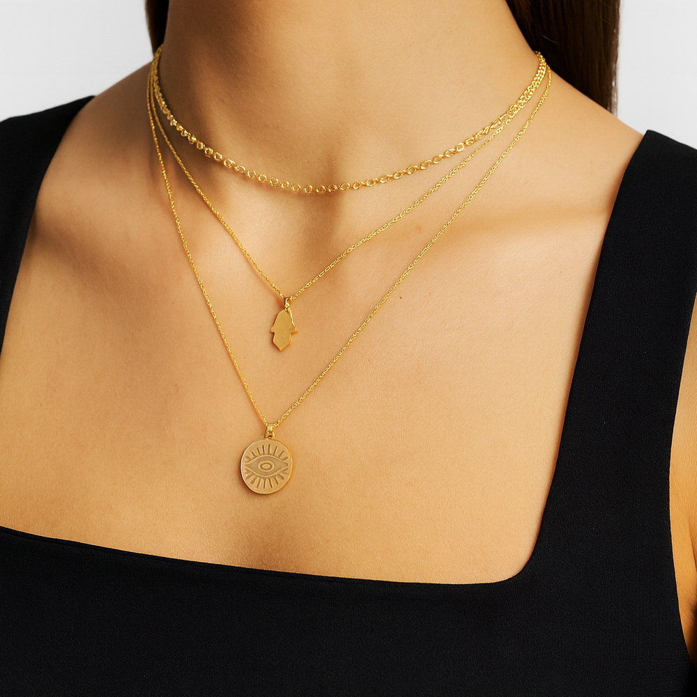 Steve Madden Necklace Set de 3 Collares