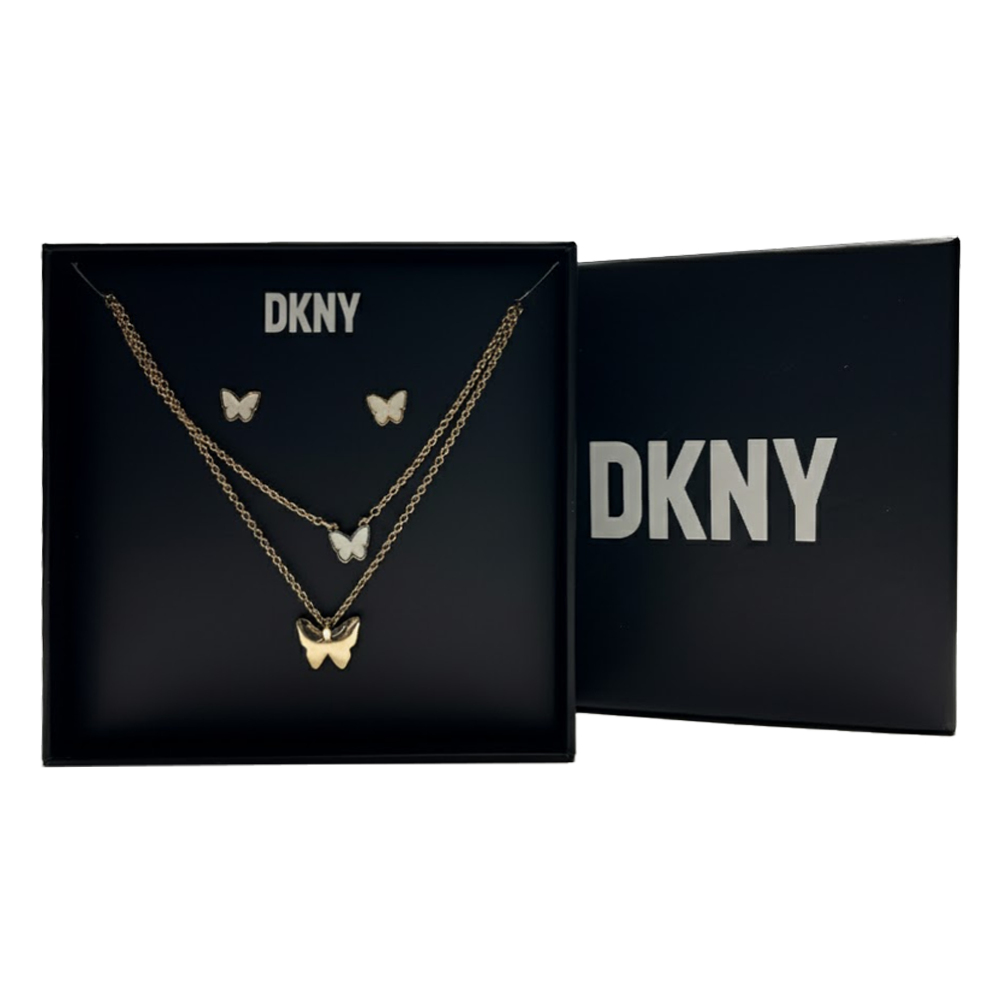 DKNY Set Zarcillos y Collar para Damas