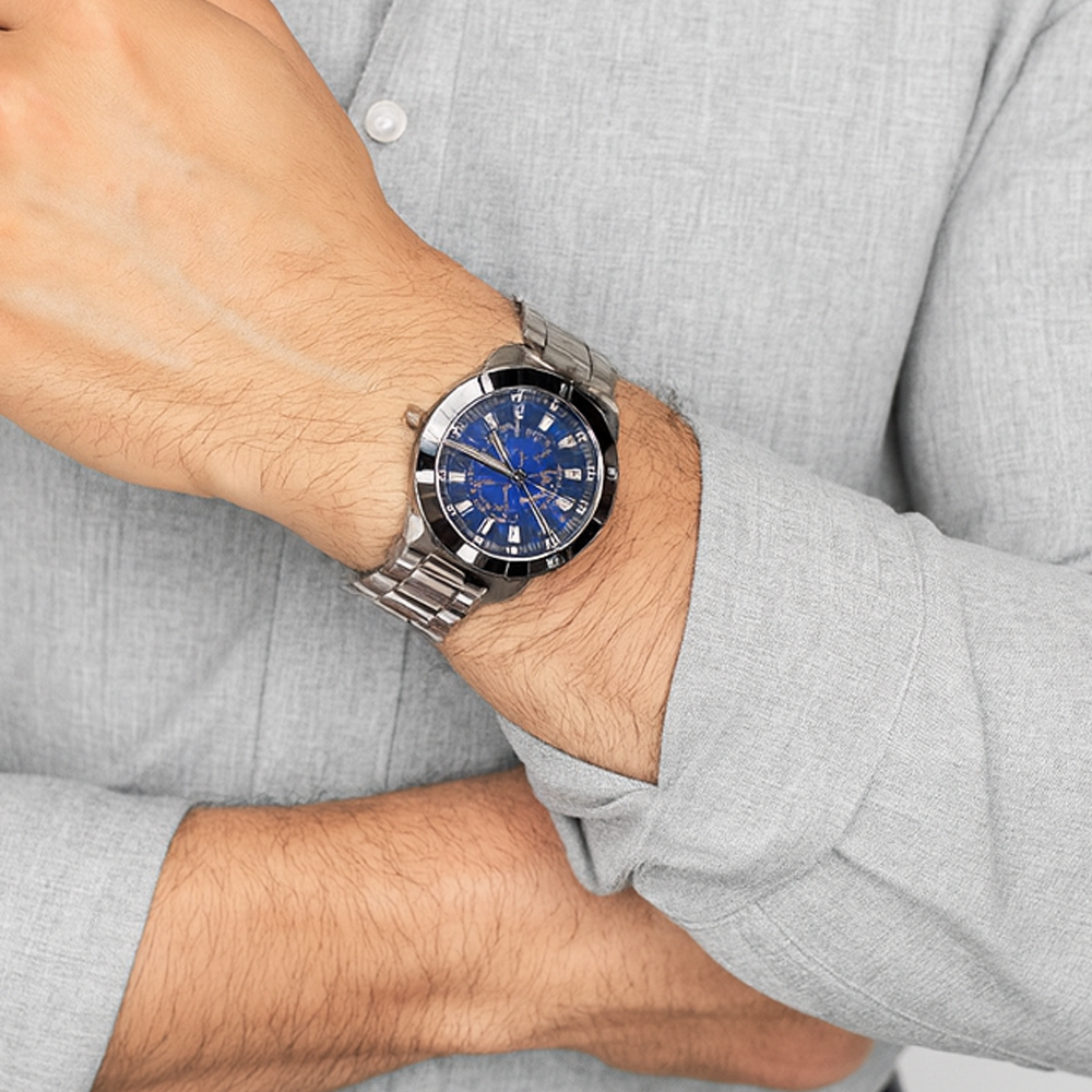 Steve Madden Reloj Para Caballero Silver
