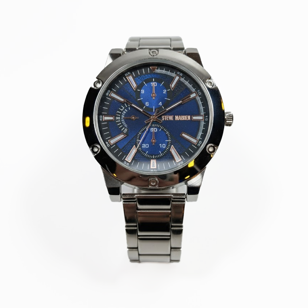 Steve Madden Reloj Para Caballero Silver