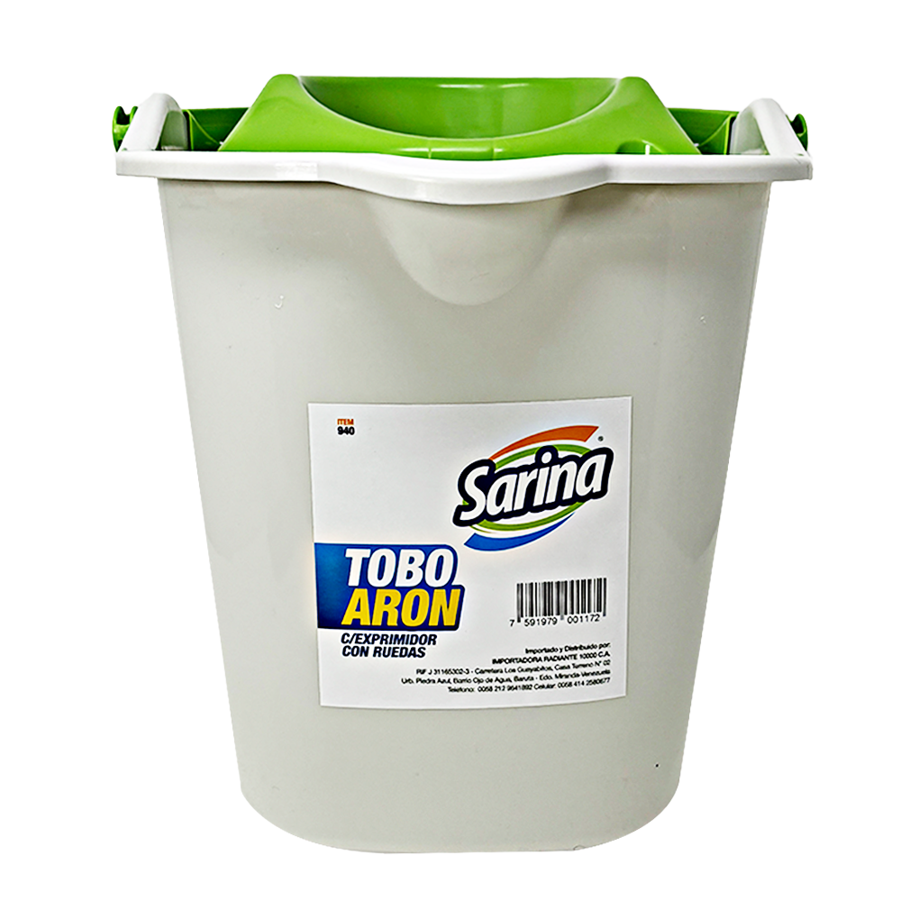 Tobo Aron Con Exprimidor y Ruedas Sarina