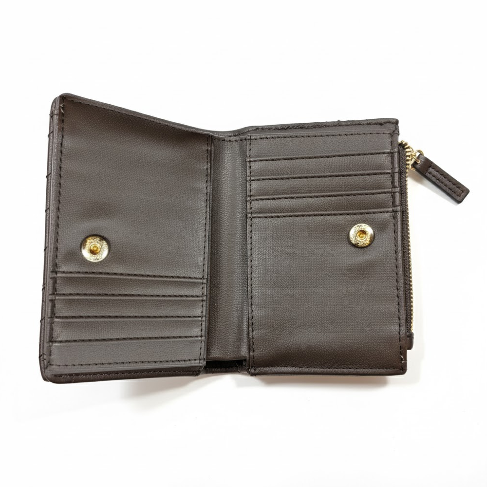 Steve Madden Billetera Brown Quilted Bifold