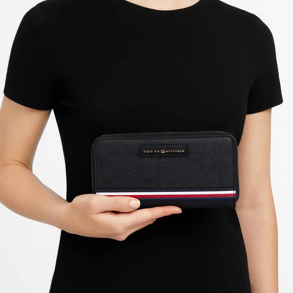 Tommy Hilfiger Monedero Black Logo