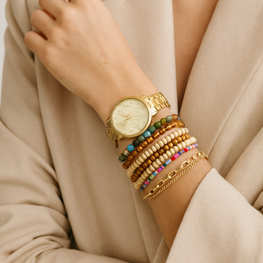 Aeropostale Set De Reloj y Pulseras