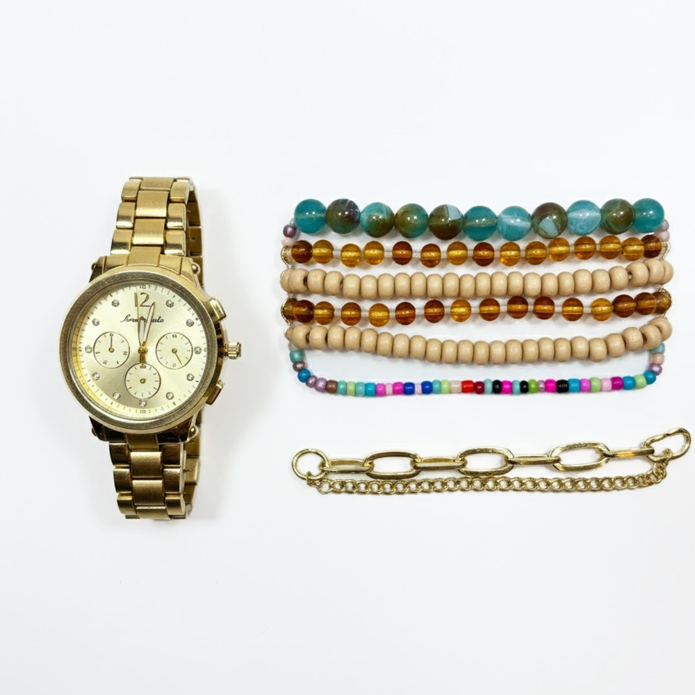 Aeropostale Set De Reloj y Pulseras