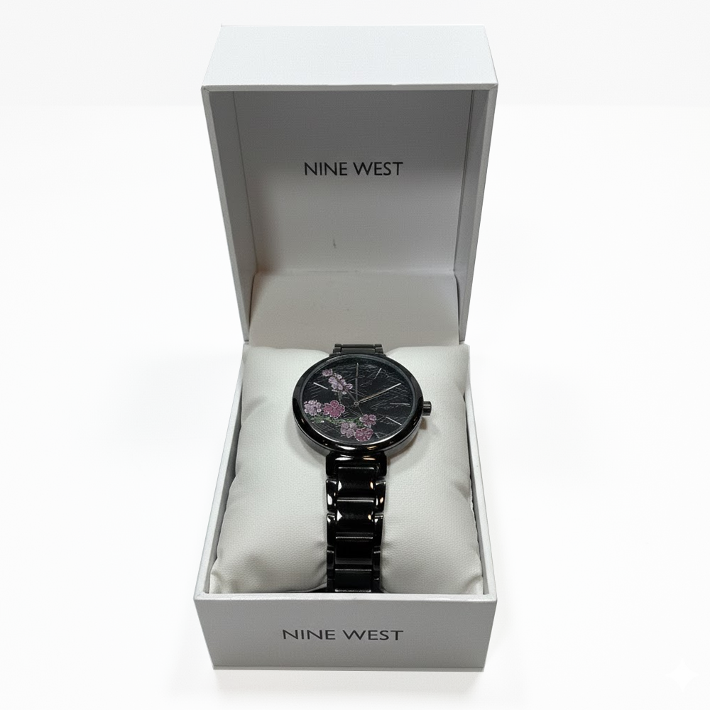 Nine West Reloj Para Damas Black