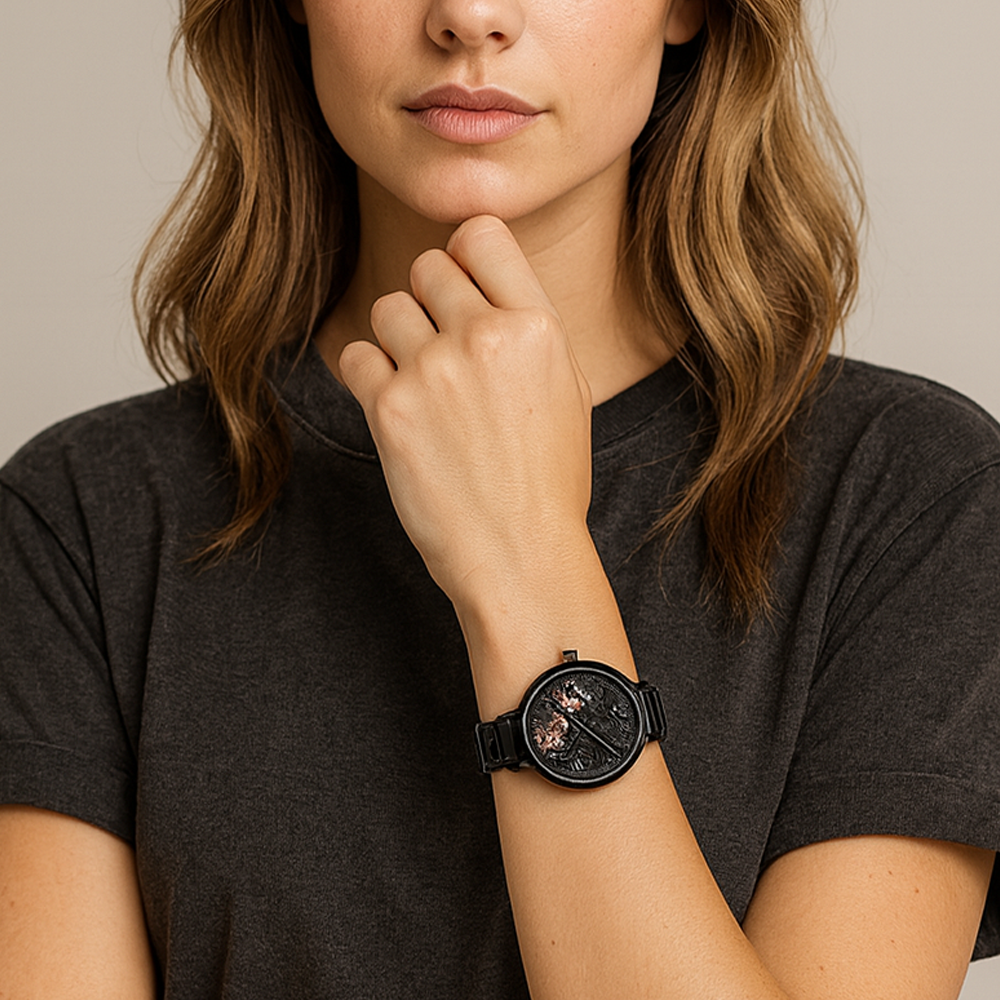 Nine West Reloj Para Damas Black