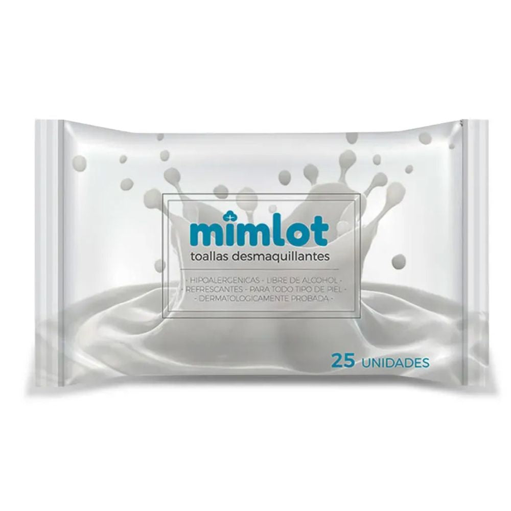 Mimlot Toallas Desmaquillantes Azul 25Und