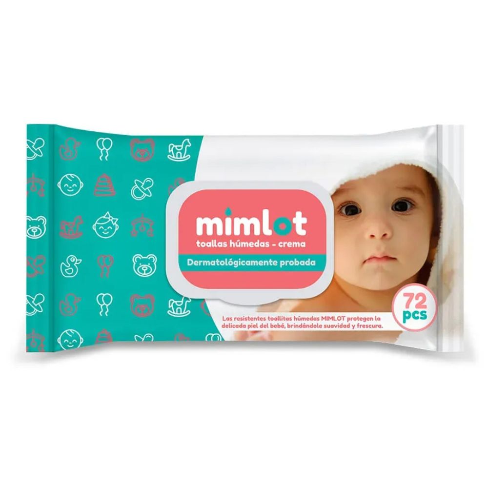 Mimlot Toallas Húmedas Baby Aloe Vera 72 Pcs