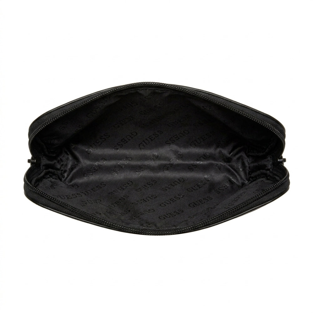 Guess Cosmetiquera Doble Junction Travel Black Multi Logo