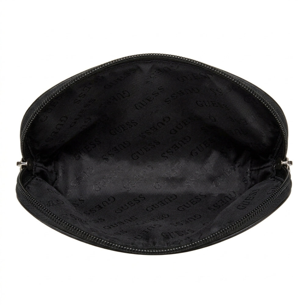 Guess Cosmetiquera Doble Junction Travel Black Multi Logo