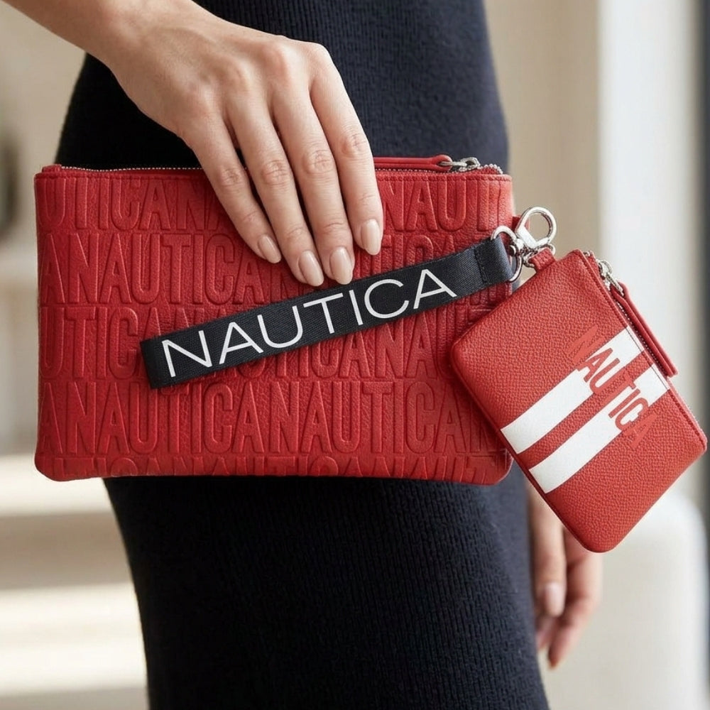 Nautica Monedero Doble Red
