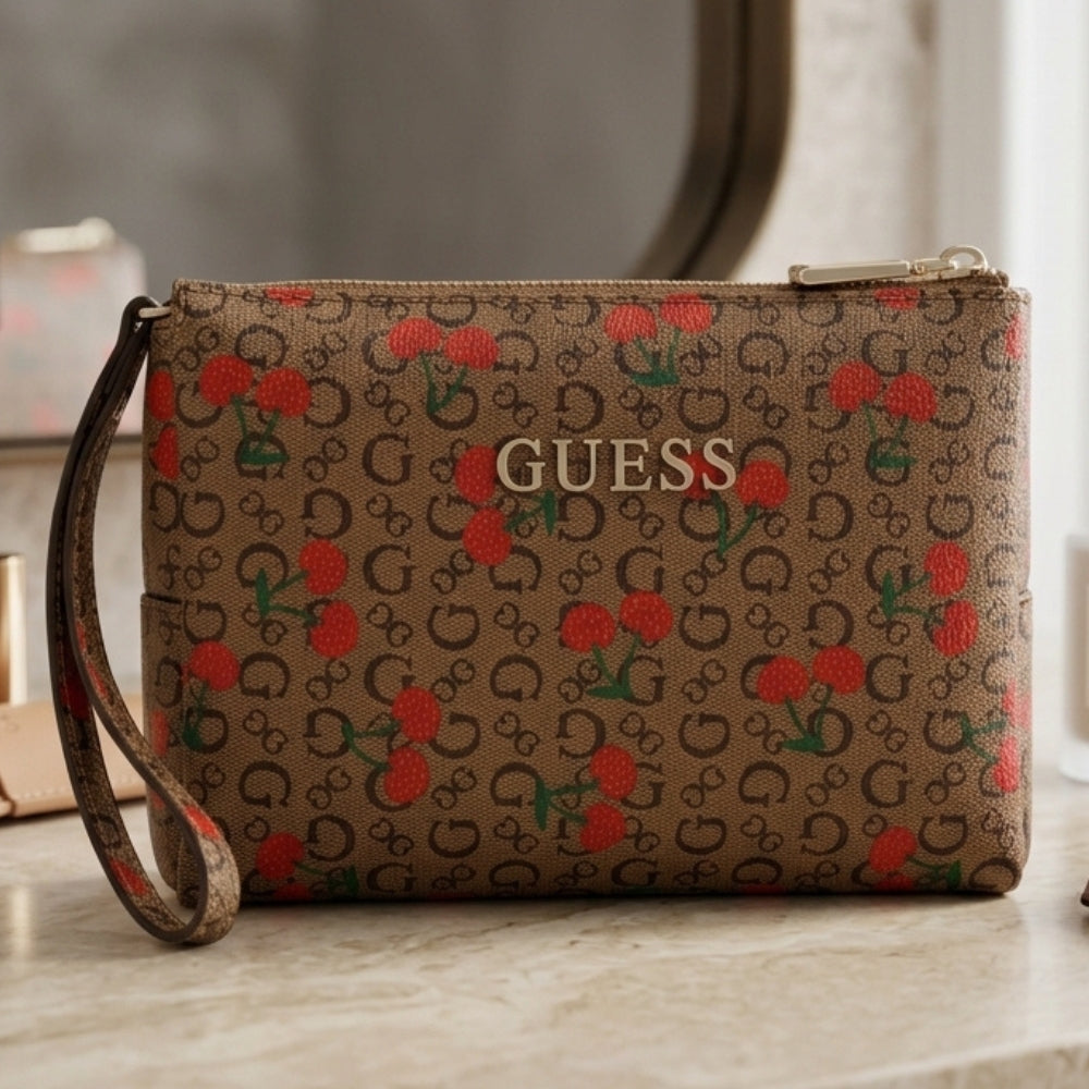 Guess Cosmetiquera Tana Travel Cocoa Multi