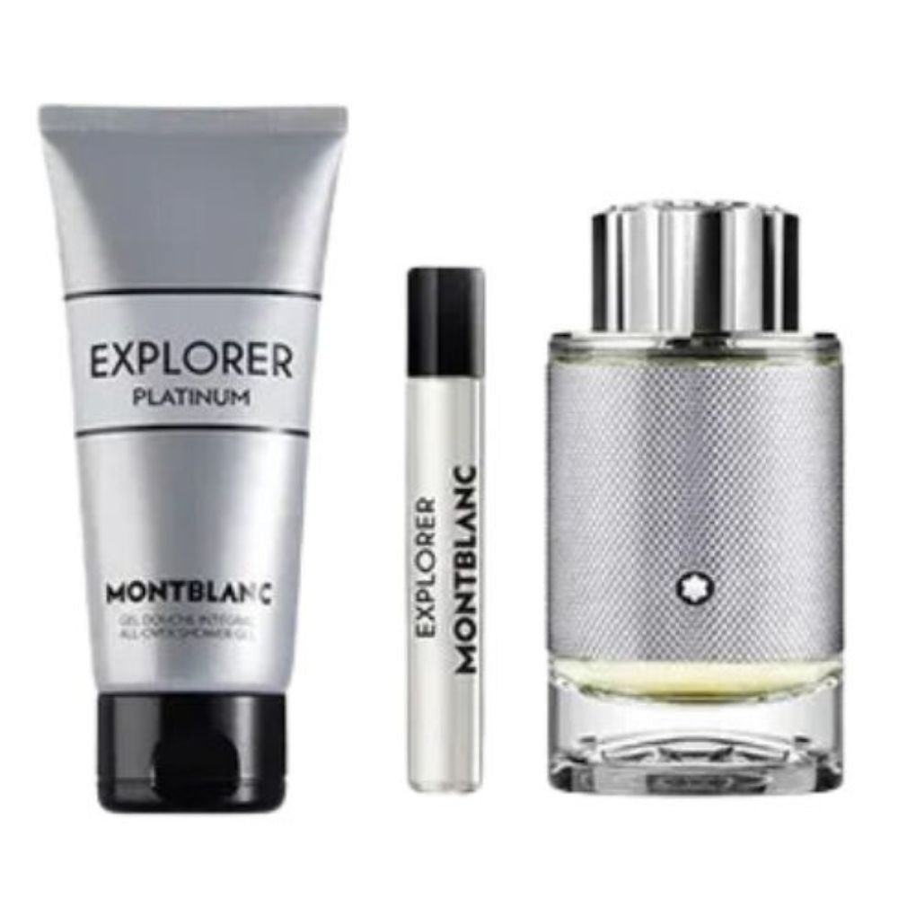 Mont Blanc Explorer Ultra Blue Set Eau De Parfum 100ml + 7.5ml + Gel Douche Integral 100ml