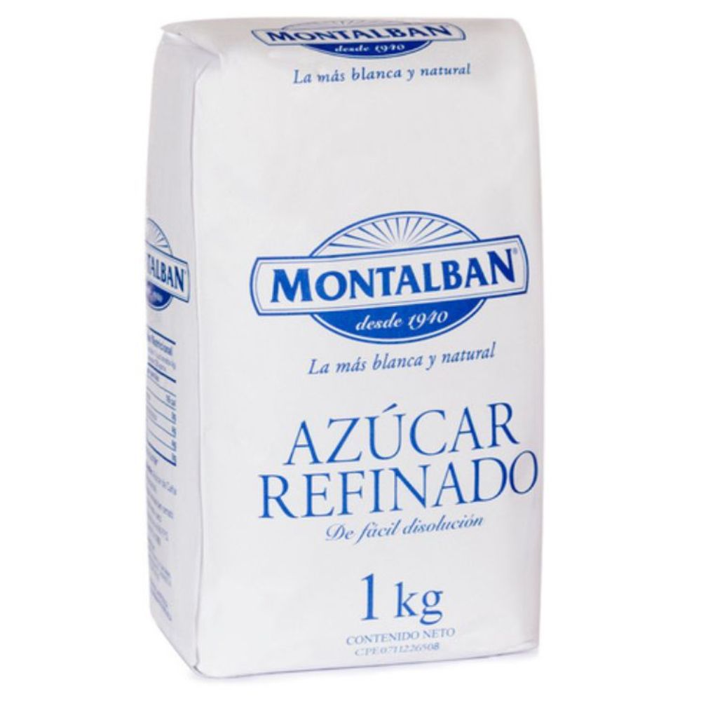 Azucar Refinada Montalban Bolsa de Papel 1 kg