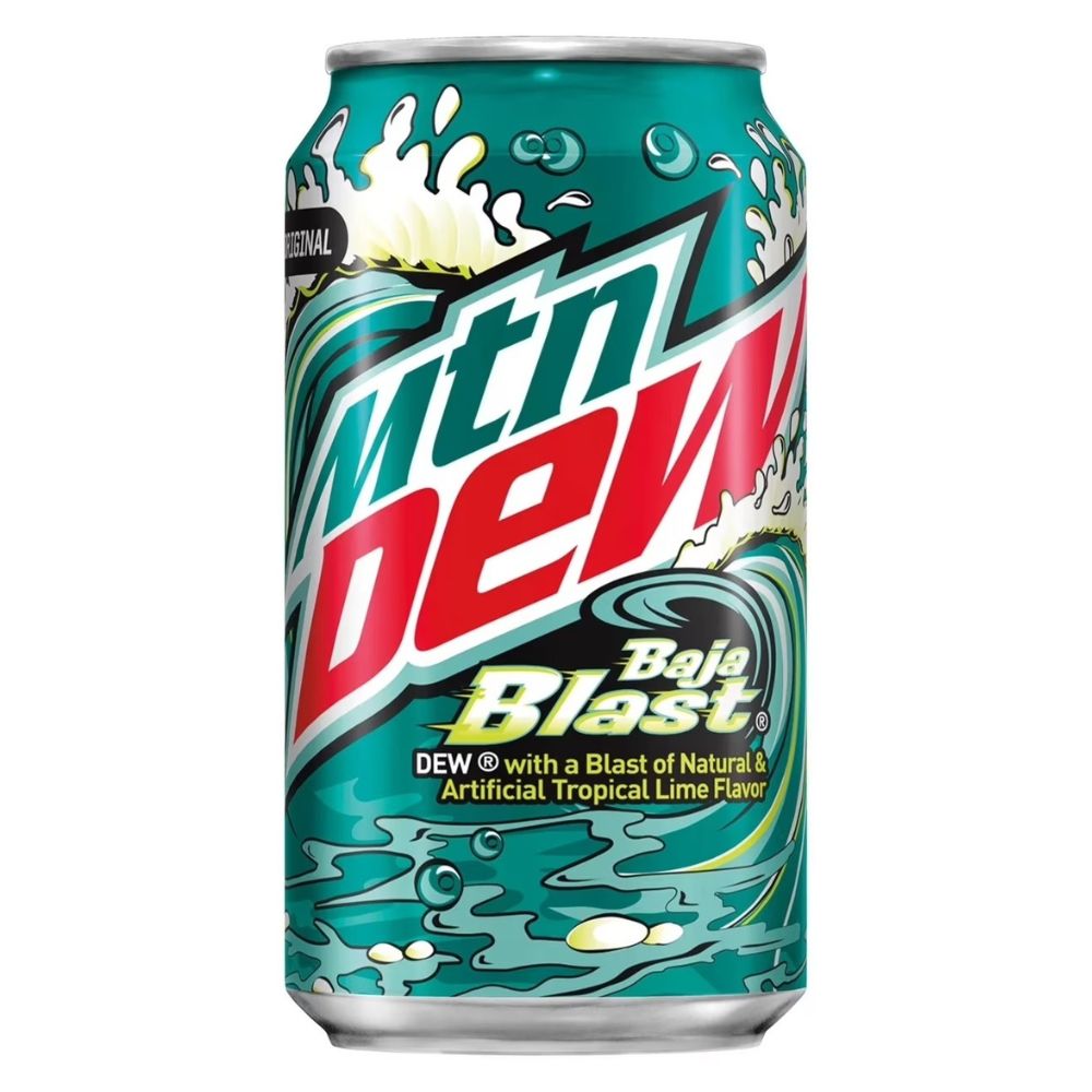 Mountain Dew Baja Blast  Líquidas 355 ml 36 Und