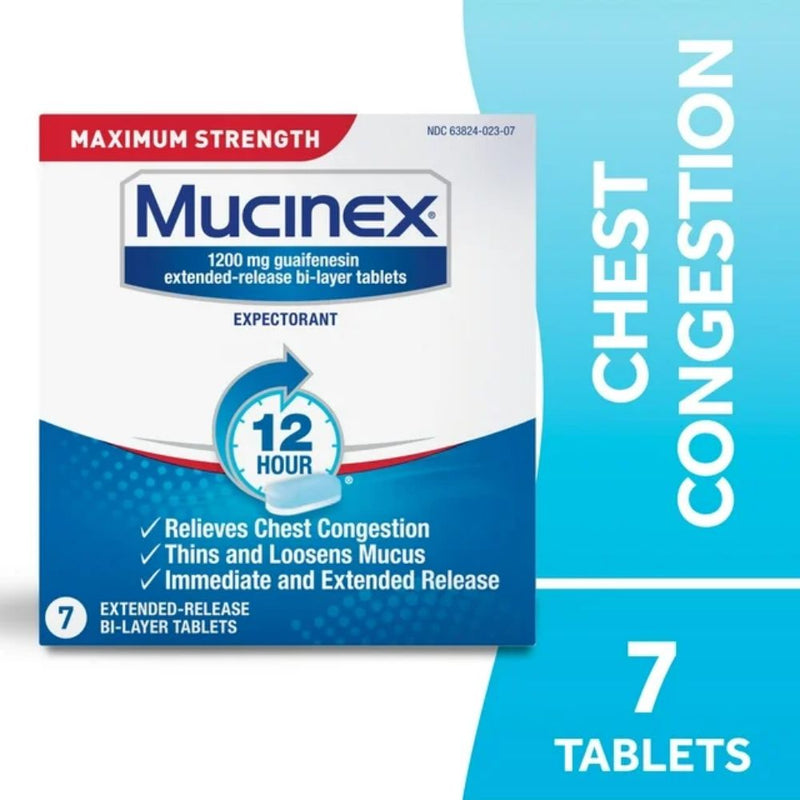 Mucinex 12 Hour Maximum Strength 7 Tabletas