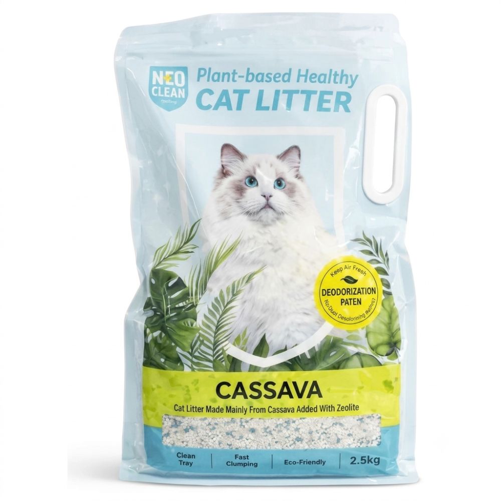 Neo Clean Cat Litter Cassava Con Zeolite 2.5kg