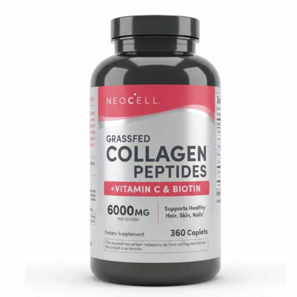 Neocell Grassfed Collagen Peptides + Vitamin C & Biotin 360 Caplets 6000mg