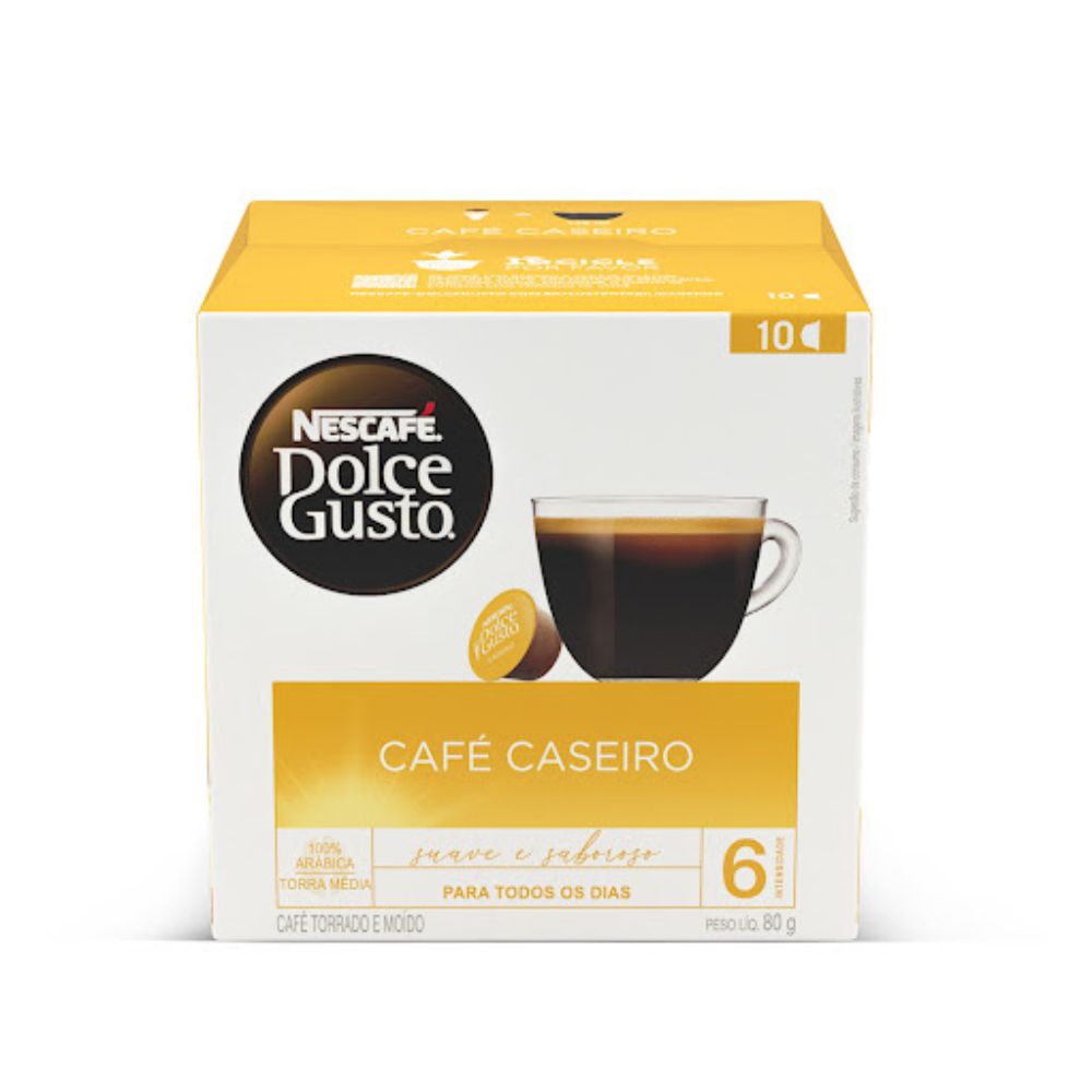 Nescafe Dolce Gusto Caseiro 10 capsulas 80 grs