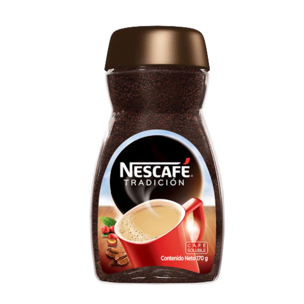 Nescafe Cafe instantaneo Tradicion Envase de Vidrio 170gr