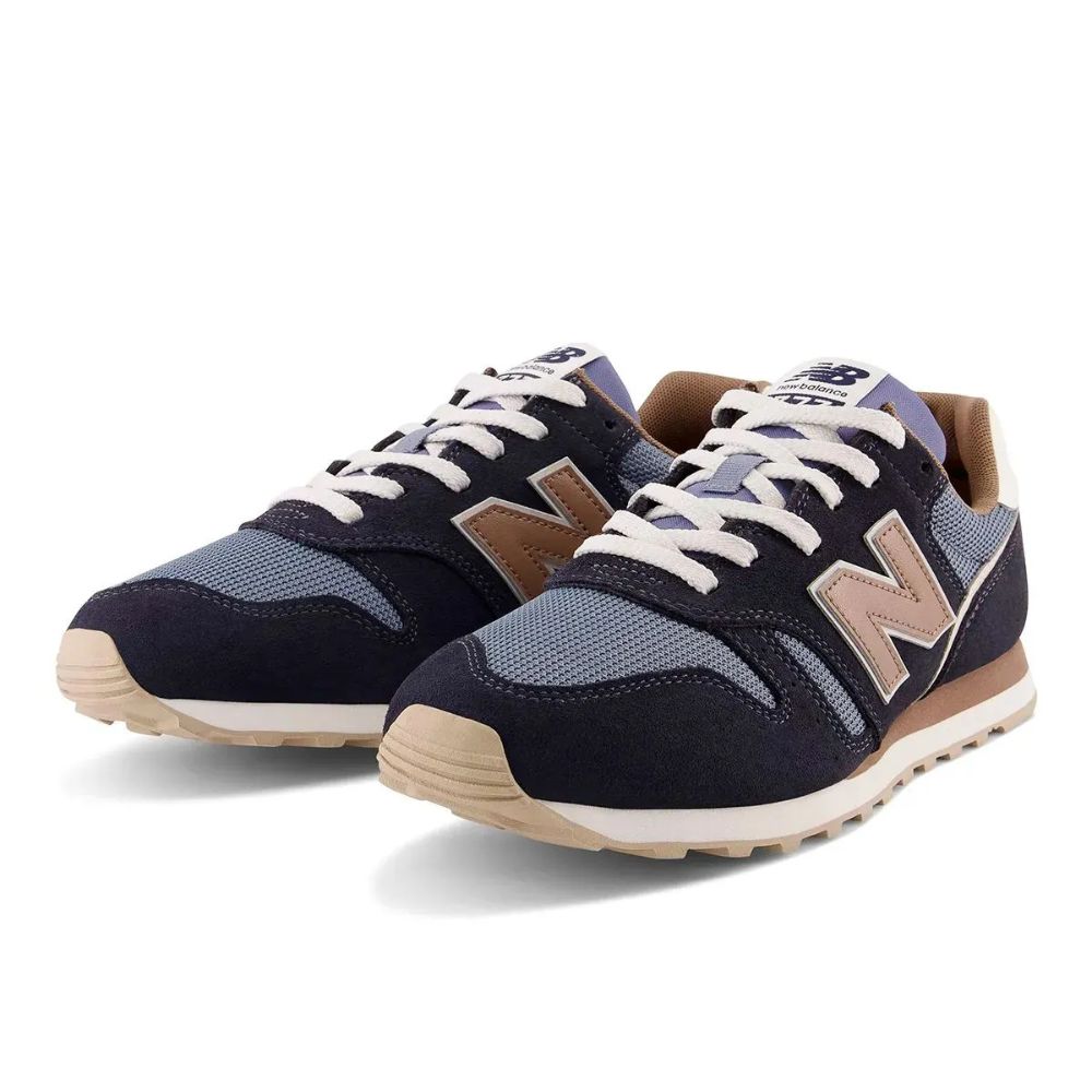 New Balance Lifestyle 373 Azul Marino Y Marrón Zapato Para Caballeros