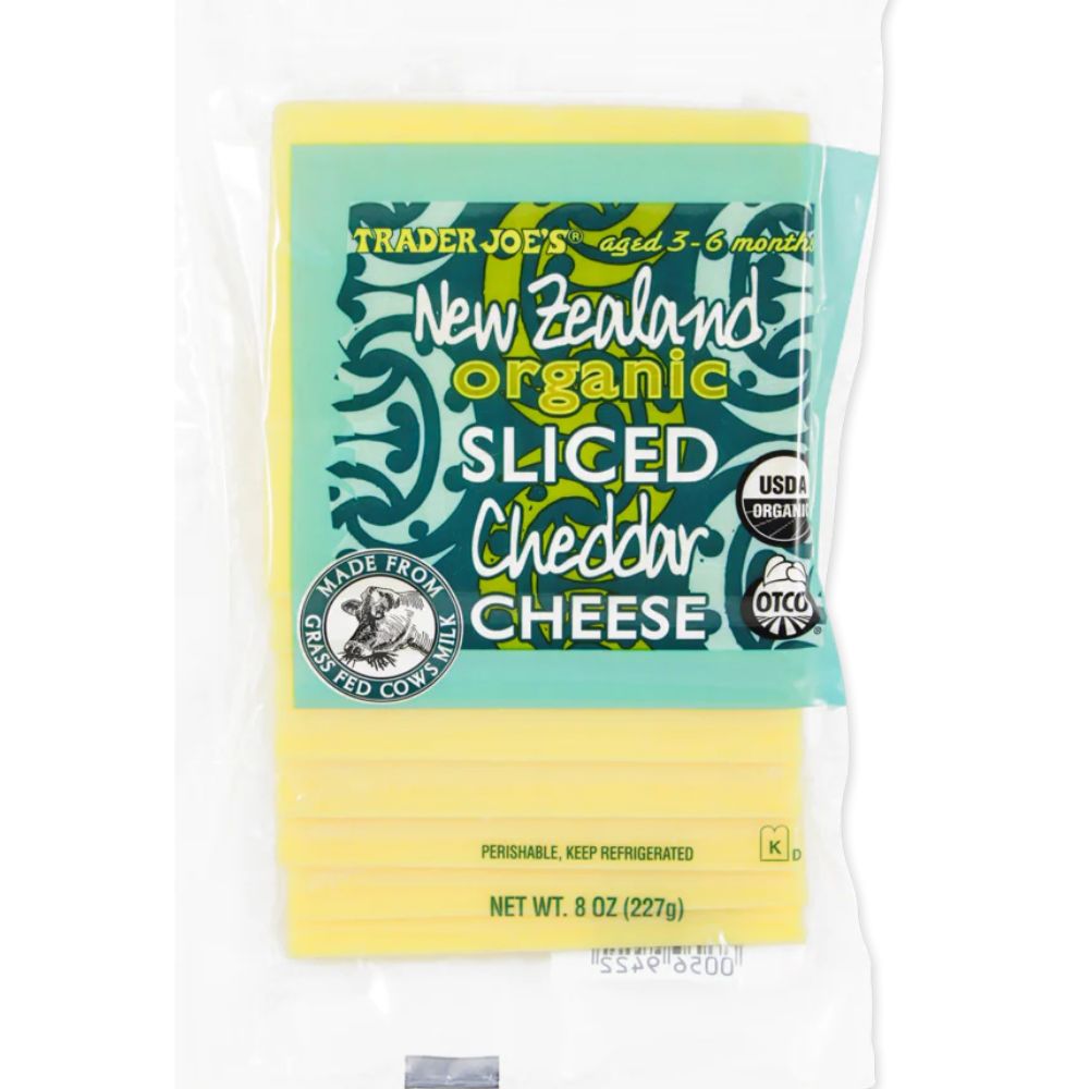 Trader Joe's Sliced New Zealand Organic Cheddar 227gr