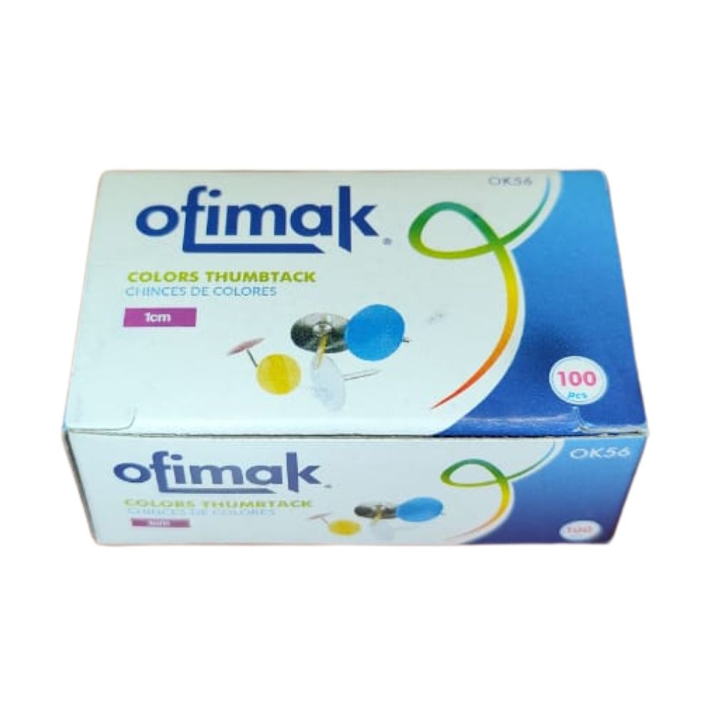 Ofimak Chinches de Colores 100 Unidades 1 cm