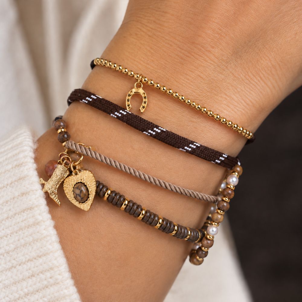 Noir Set de 5 Pulseras
