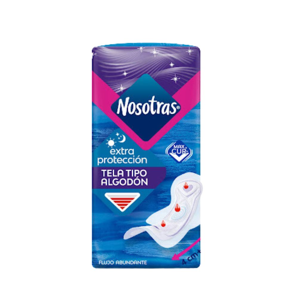 Nosotras Toallas Extra Protección Tela 20 Und