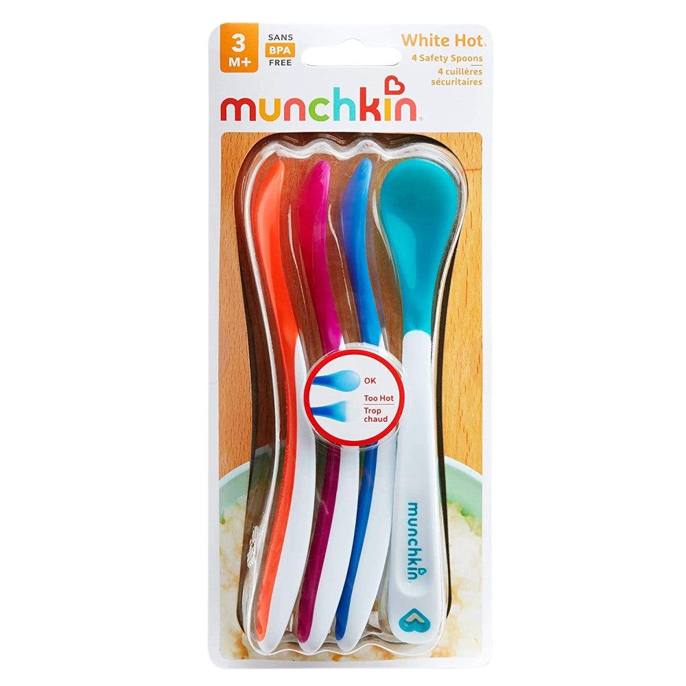 Munchkin Set De Cucharas White Hot 4und 3meses+