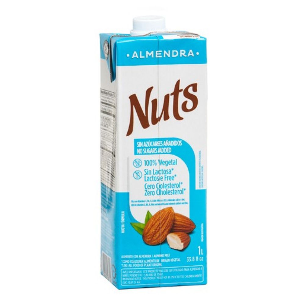 Nuts Leche De Almendras Sin Azúcar 1L