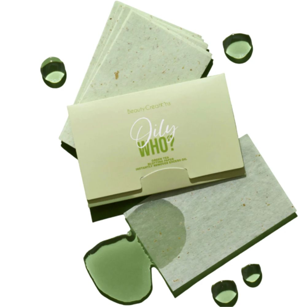 Beauty Creations Papel Secante Oily Who? Green Tea 50 Toallitas