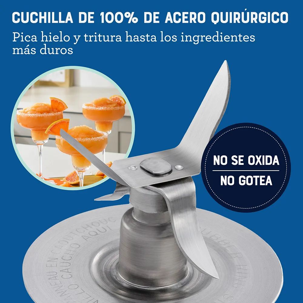 Oster® Licuadora Clásica Roja con Perilla Ergonómica de 3 Velocidades