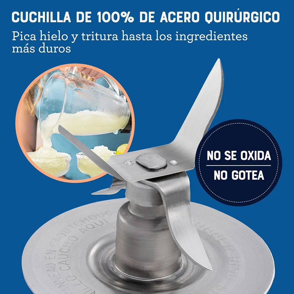 Oster®  Licuadora 2 velocidades más Pulso y Vaso de Vidrio