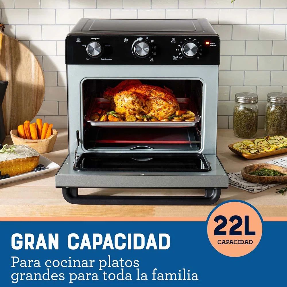 Oster® Horno con Freidora de Aire de 22 Litros