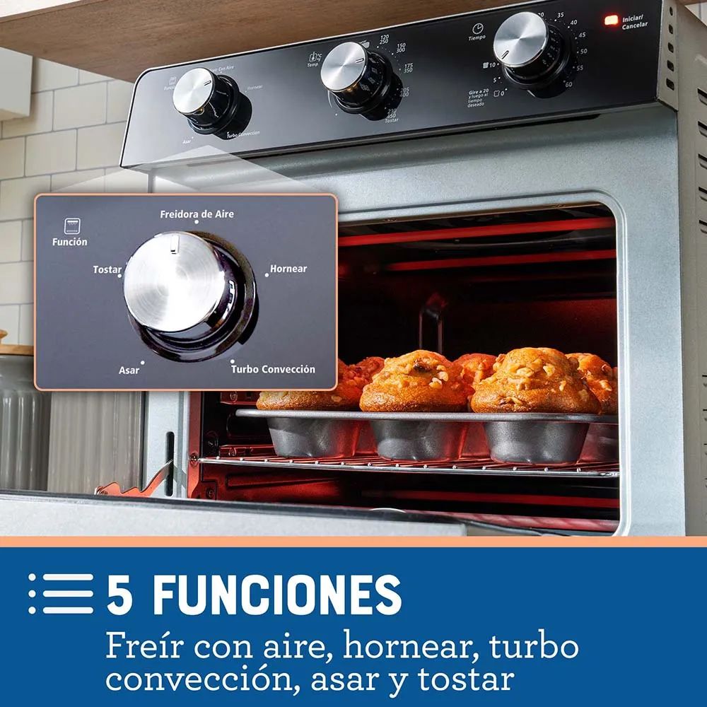 Oster® Horno con Freidora de Aire de 22 Litros