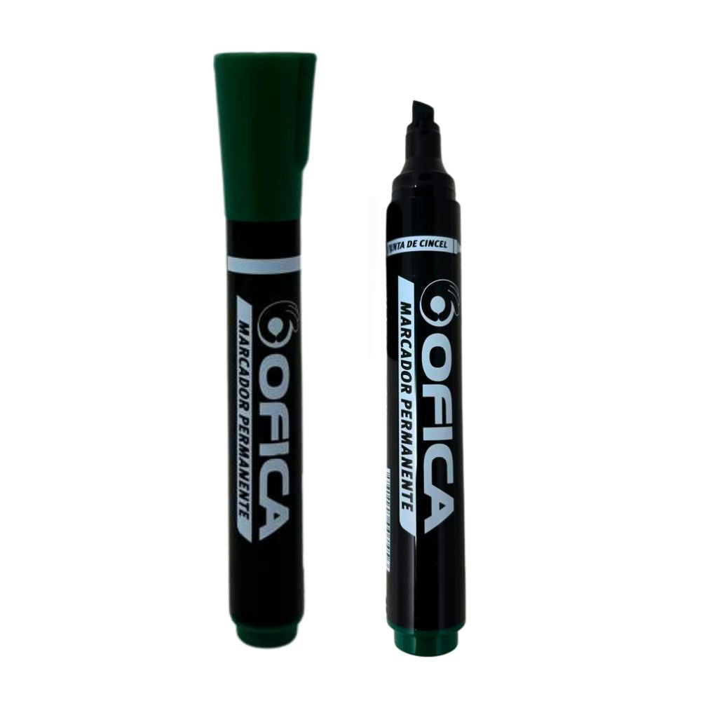 Ofica Marcador Permanente Color Verde 1 Und