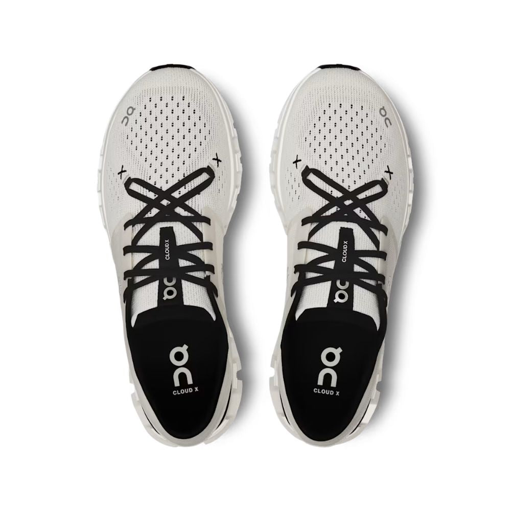 On Running Cloud X4 Ivory Black Para Caballeros