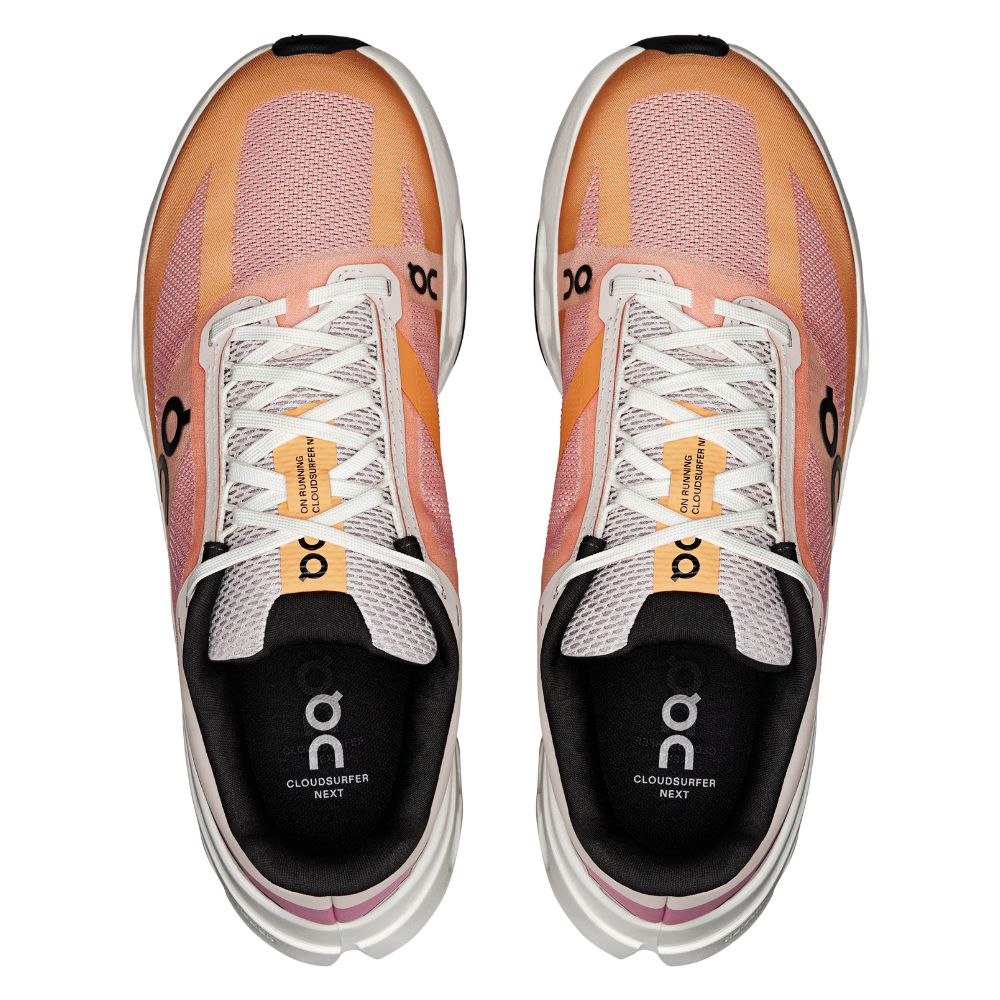 On Running Cloudsurfer Next Tangerine Ivory Zapatos Para Damas