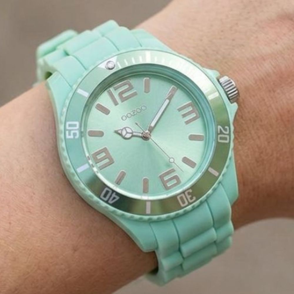 Oozoo Reloj Deportivo Correa De Silicone Para Damas Aqua