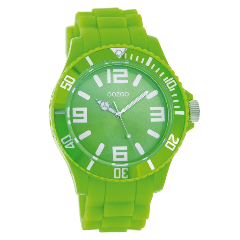 Oozoo Reloj Deportivo Correa De Silicone Unisex Fluo Green