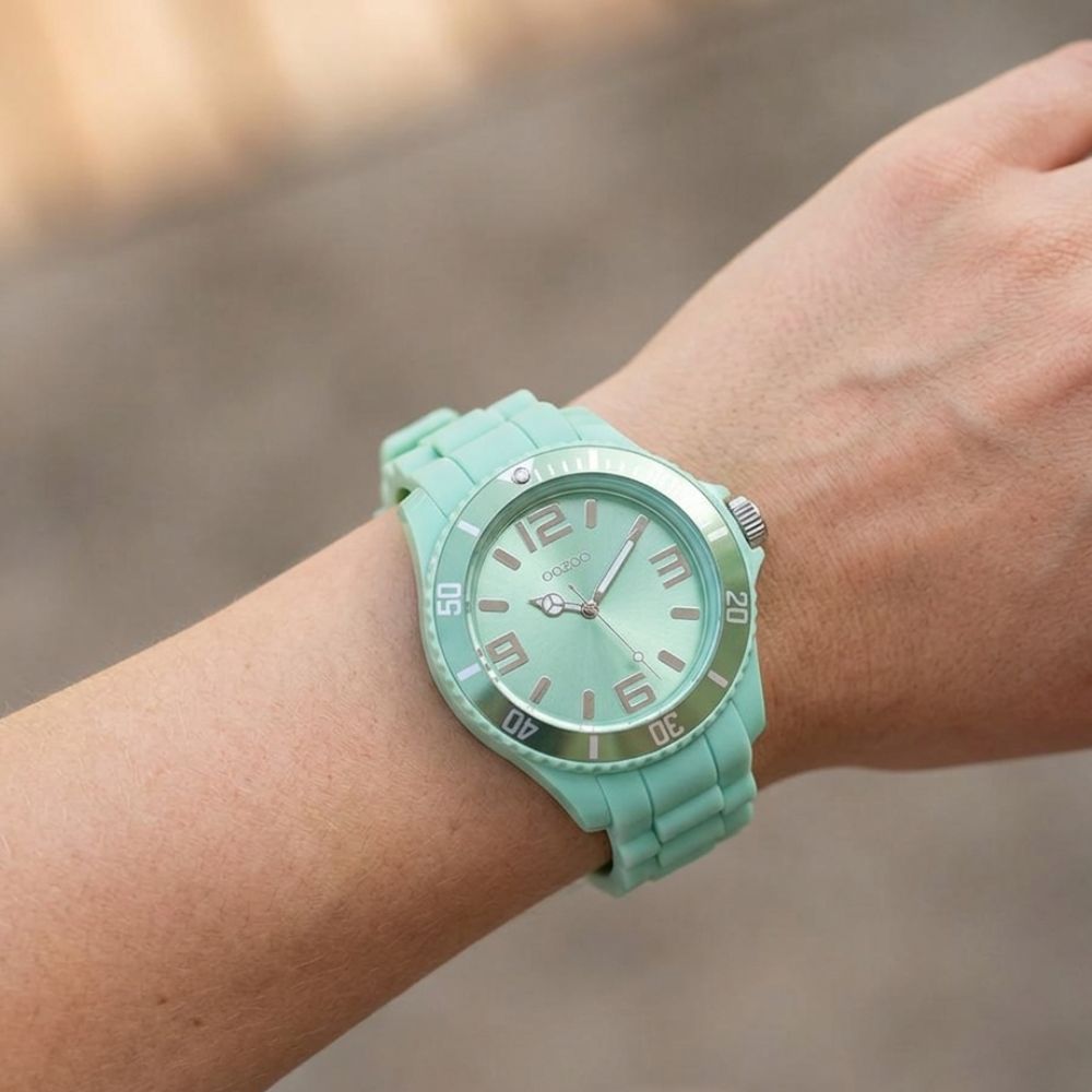 Oozoo Reloj Deportivo Correa De Silicone Para Damas Aqua