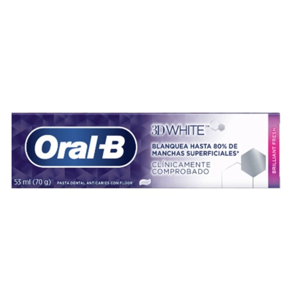Oral B Crema Dental 3D White Brilliant Fresh 70gr
