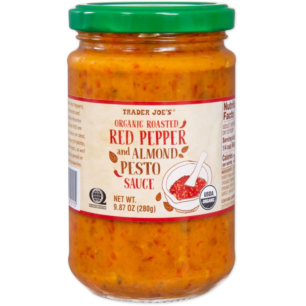 Trader Joe´s Organic Roasted Red Pepper And Almond Pesto Sauce 280g