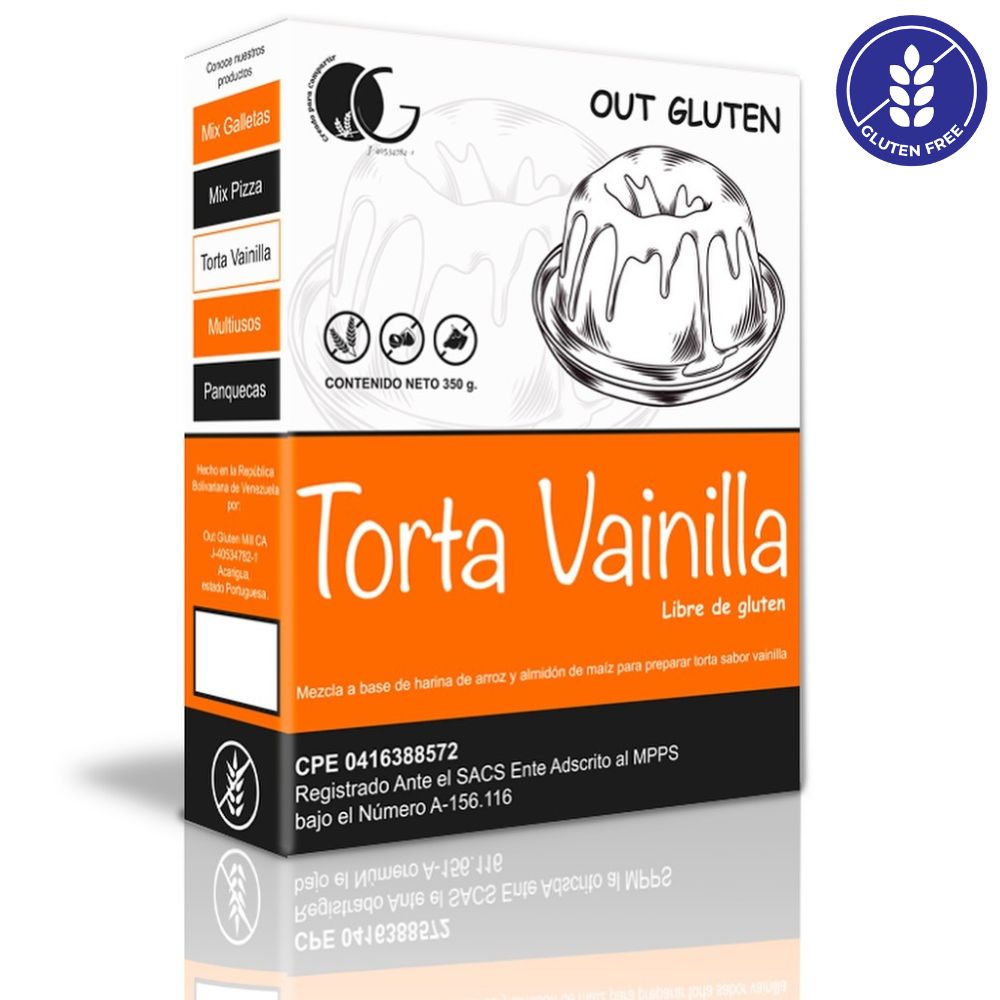 Out Gluten Mezcla Para Torta Sabor Vainilla 40gr