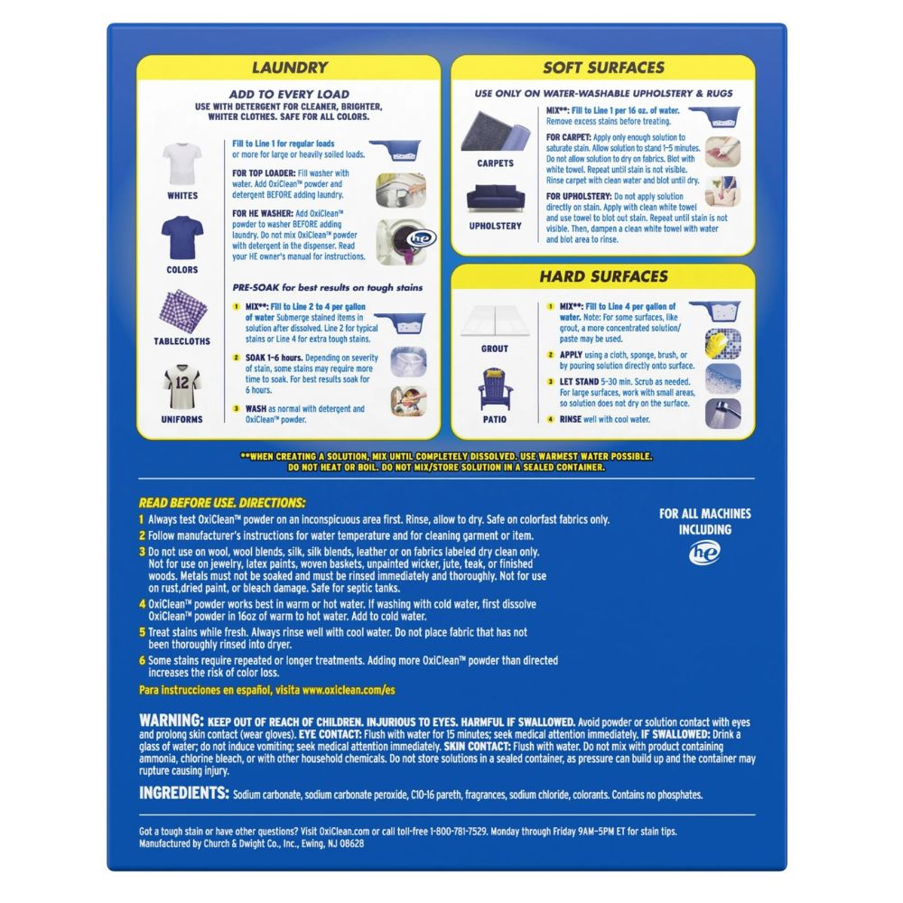 OxiClean Quitamanchas Versatile 3.27 Kg