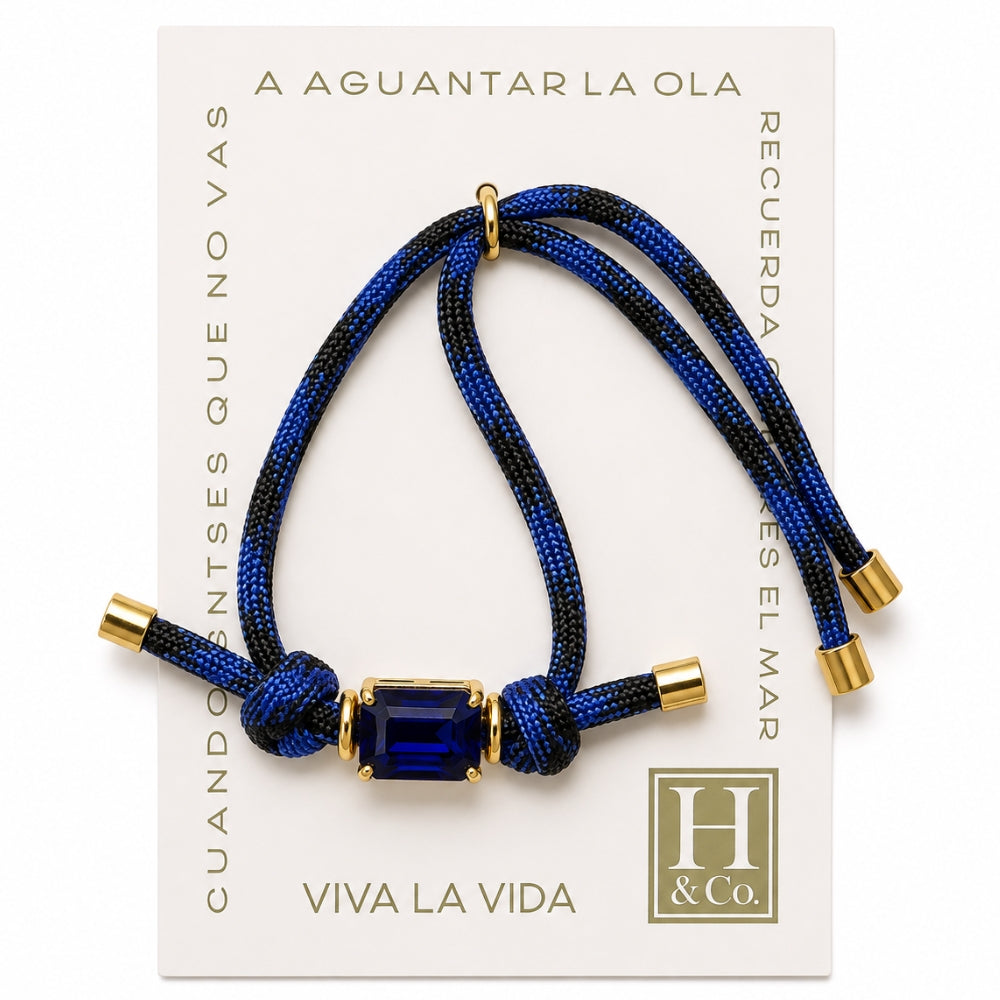 H&Co Pulsera Para Damas Azul Profundo